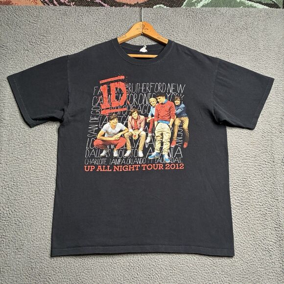 One Direction Up All Night Tour 2012 Harry Styles Liam Payne Boy Band Tee Large - Picture 2 of 10